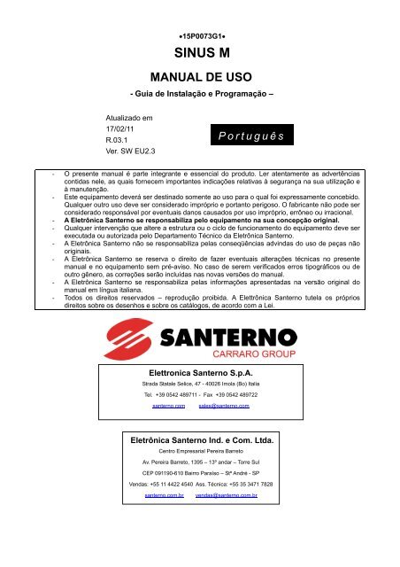 sinus m pt - Santerno