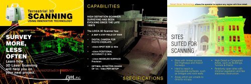 Terrerstrial 3D Laser Scanning Surveying Brochure - DJ and A PC