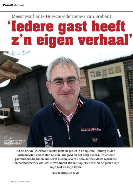 'Iedere gast heeft z'n eigen verhaal' - Horeca Entree