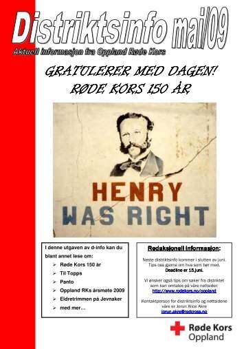 GRATULERER MED DAGEN! GRATULERER MED ... - RÃ¸de Kors