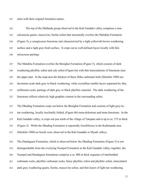 Kinematics of the Greater Himalayan sequence, Dhaulagiri Himal ...