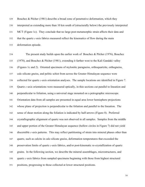 Kinematics of the Greater Himalayan sequence, Dhaulagiri Himal ...