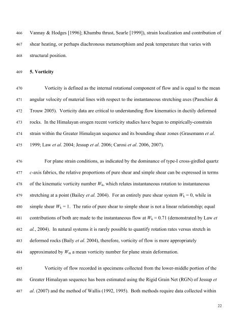 Kinematics of the Greater Himalayan sequence, Dhaulagiri Himal ...