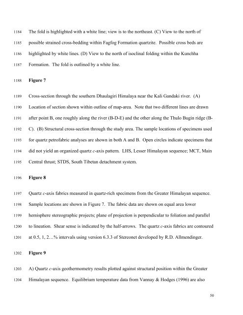 Kinematics of the Greater Himalayan sequence, Dhaulagiri Himal ...