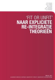 'fit or unfit' naar expliciete re-integratie theorieÃ«n - AIAS