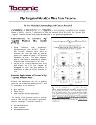 Pfp Targeted Mutation Mice from Taconic