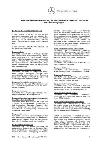 Junge sterne garantiebedingungen mercedes benz #7