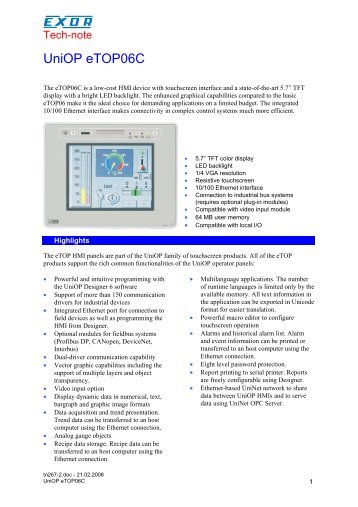 UniOP eTOP06C