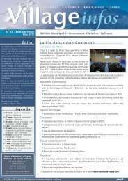 bulletin municipal nÂ° 12 - Mars 2011 - Commune d'ArÃ¢ches-La Frasse