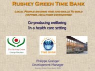 Rushey Green Time Bank - Centre for Innovation in Health ...