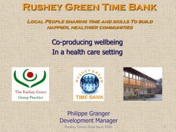 Rushey Green Time Bank - Centre for Innovation in Health ...