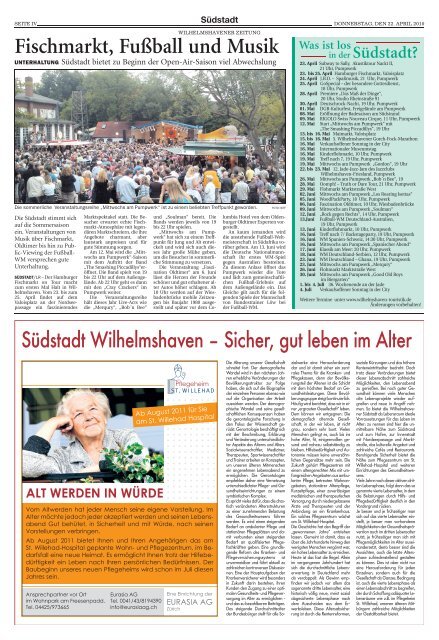 SÃ¼dstadt - Wilhelmshavener Zeitung