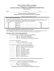 ENG 0XX - University of Maine at Augusta