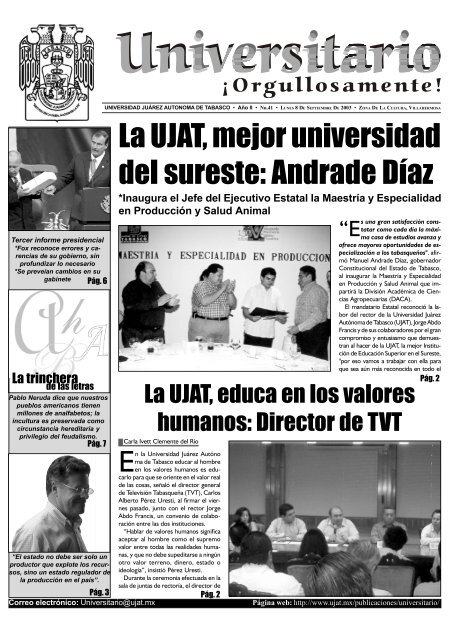 No. 41 Â· Lunes 08 de sept 2003 - Publicaciones - Universidad ...