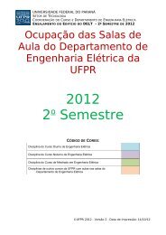 HorÃ¡rio para o Ano Letivo de 2001 - Engenharia ElÃ©trica da UFPR ...