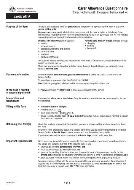 carer-allowance-questionnaire-form-department-of-human-services