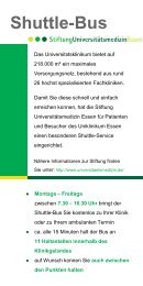 Haltestellen Shuttle-Bus-Service