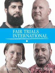 annual review 2011/12 - Fair Trials International