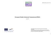 European Dietetic Advanced Competences (EDAC) - Diets