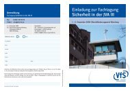 Einladung zur Fachtagung Sicherheit in der JVA III - Verband fÃ¼r ...