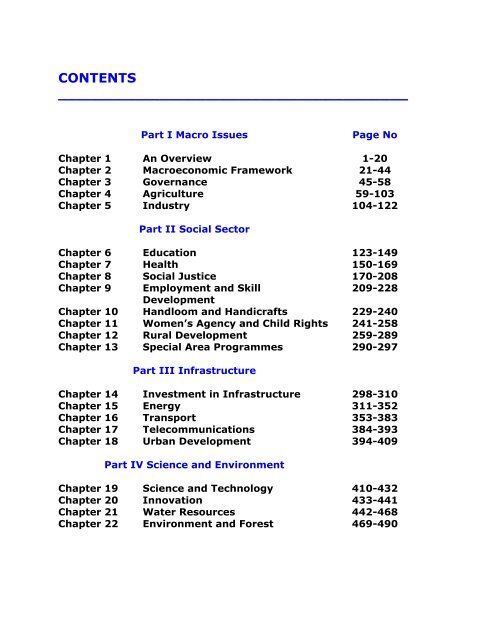 contents - of Planning Commission