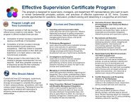 What is Effective Supervision - UCI Human Resources