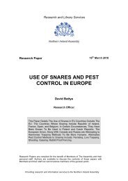 use of snares and pest control in europe - the Northern Ireland ...
