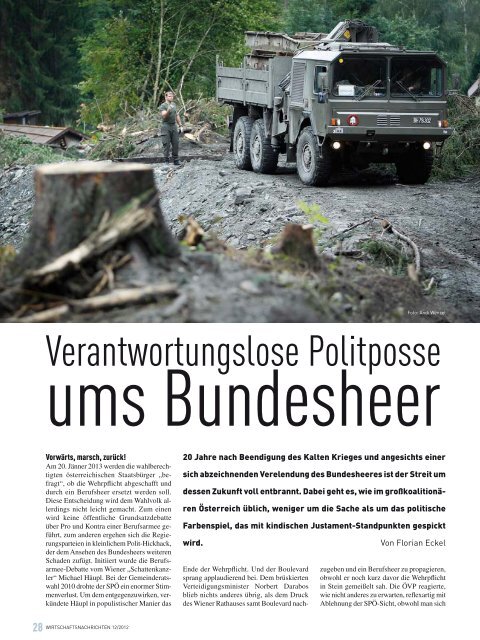 Ausgabe 12/2012 Wirtschaftsnachrichten Donauraum