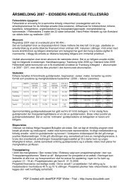 Ãrsmelding 2007 - Eidsberg - Mysen - HÃ¦rland - Den norske kirke