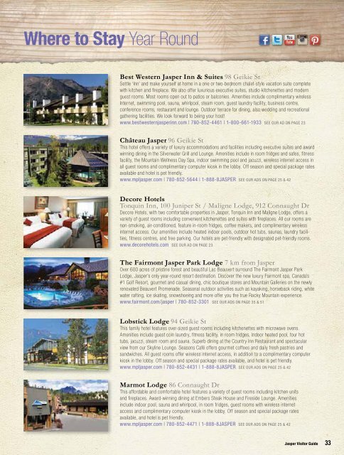 Visitor Guide 2013 - Jasper