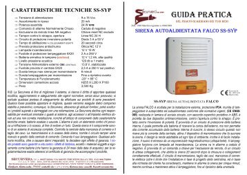 SS-3PS Schema Sirena 121205 - Sbeco.it