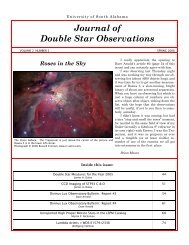 Journal of Double Star Observations - JDSO.org