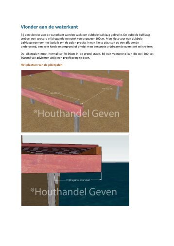 Vlonder aan de waterkant - Houthandel Geven