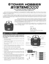 4-th 4-channel fm radio control system quick ... - Tower Hobbies