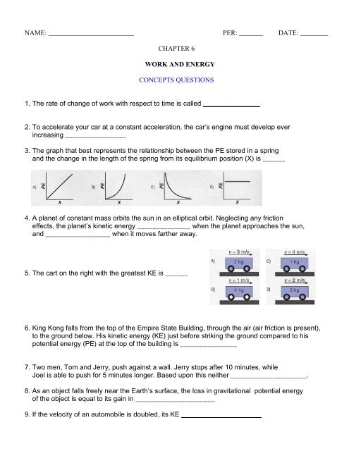 Chapter 5 Work And Energy Physics Matters Net