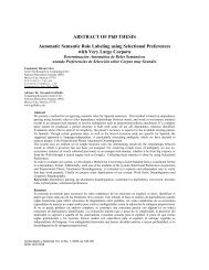 ABSTRACT OF PhD THESIS Automatic Semantic Role Labeling ...