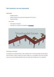 Het monteren van een damwand - Houthandel Geven