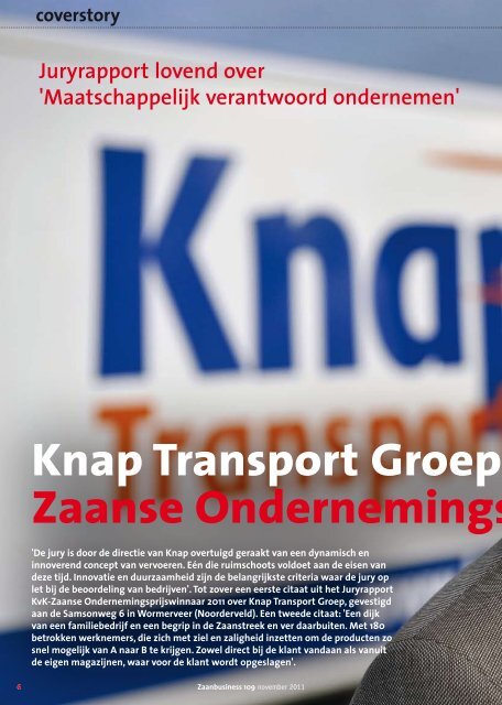 Knap Transport Groep wint Zaanse ... - Zaanbusiness
