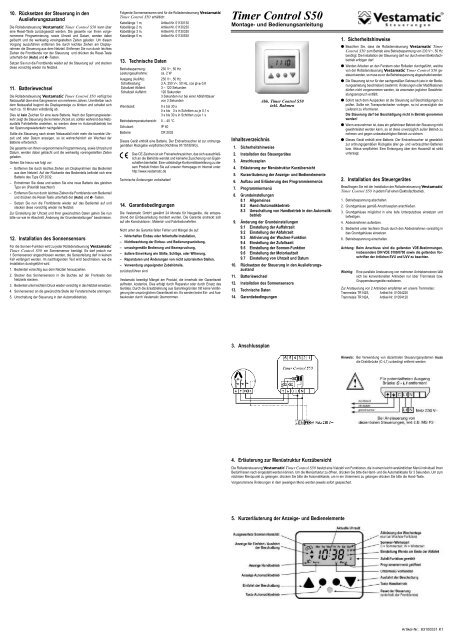 Timer Control S50