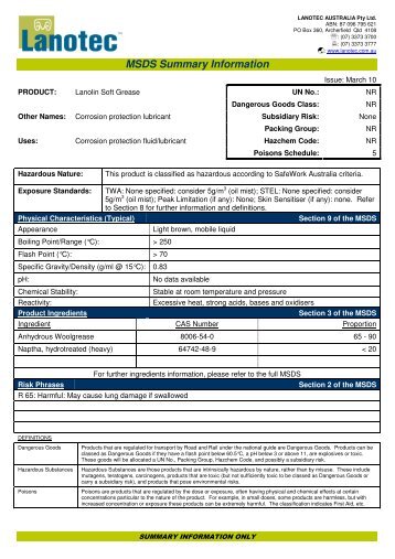 MSDS Soft Grease Mar 10.pdf - Lanotec