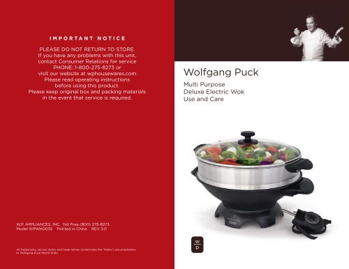  Rice Cooker Creations With Debra Murray: Wolfgang Puck