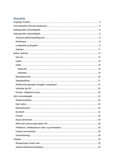 Yfirlit yfir skrÃ¡ Umhverfisstofnunar, um varnarefni sem hÃ¶fÃ°u