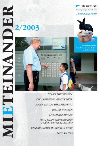 NEUER MIETSPIEGEL DIE SANIERUNG GEHT WEITER SAGEN ...