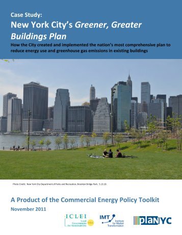 Case Study: New York City's Greener, Greater Buildings Plan