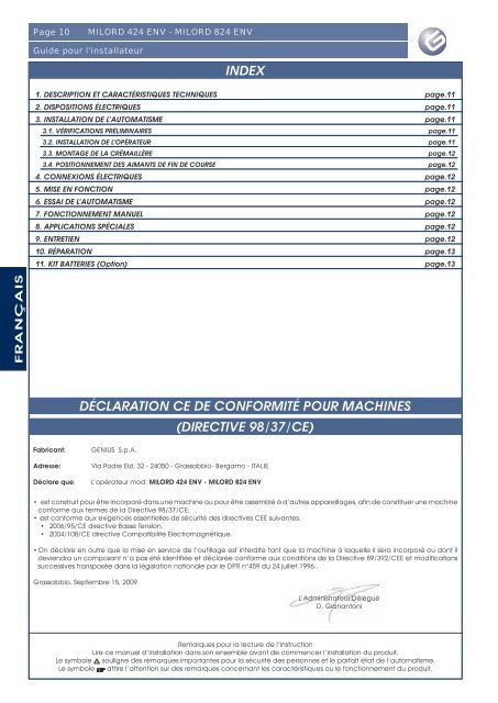 MILORD 424 ENV_MILORD 824 ENV_I0828_Rev0.pdf - Faac