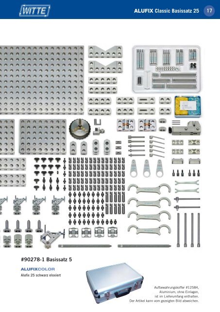 ALUFIX BASISSÄTZE - Horst Witte Gerätebau
