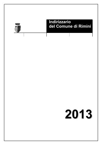 indirizzario Ufficio stampa 20130502 - Comune di Rimini