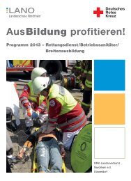 AusBildung profitieren! - LANO - (DRK), Landesverband Nordrhein ...