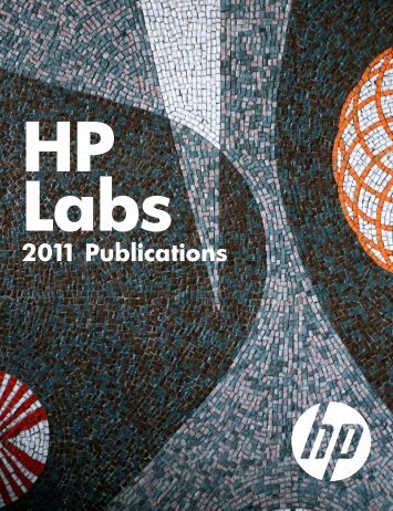 2011 Publications - HP Labs - Hewlett Packard