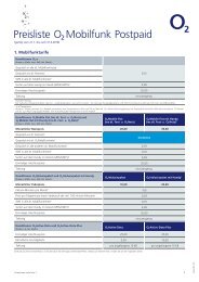 Tarif / Vertrag o2 o